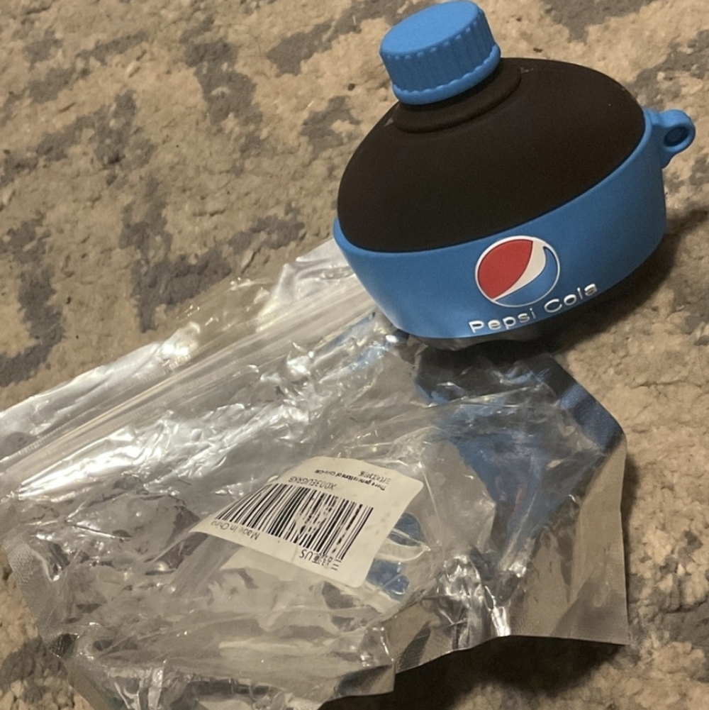 Pepsi Cola AirPods Case -  Blue and Black Bottle